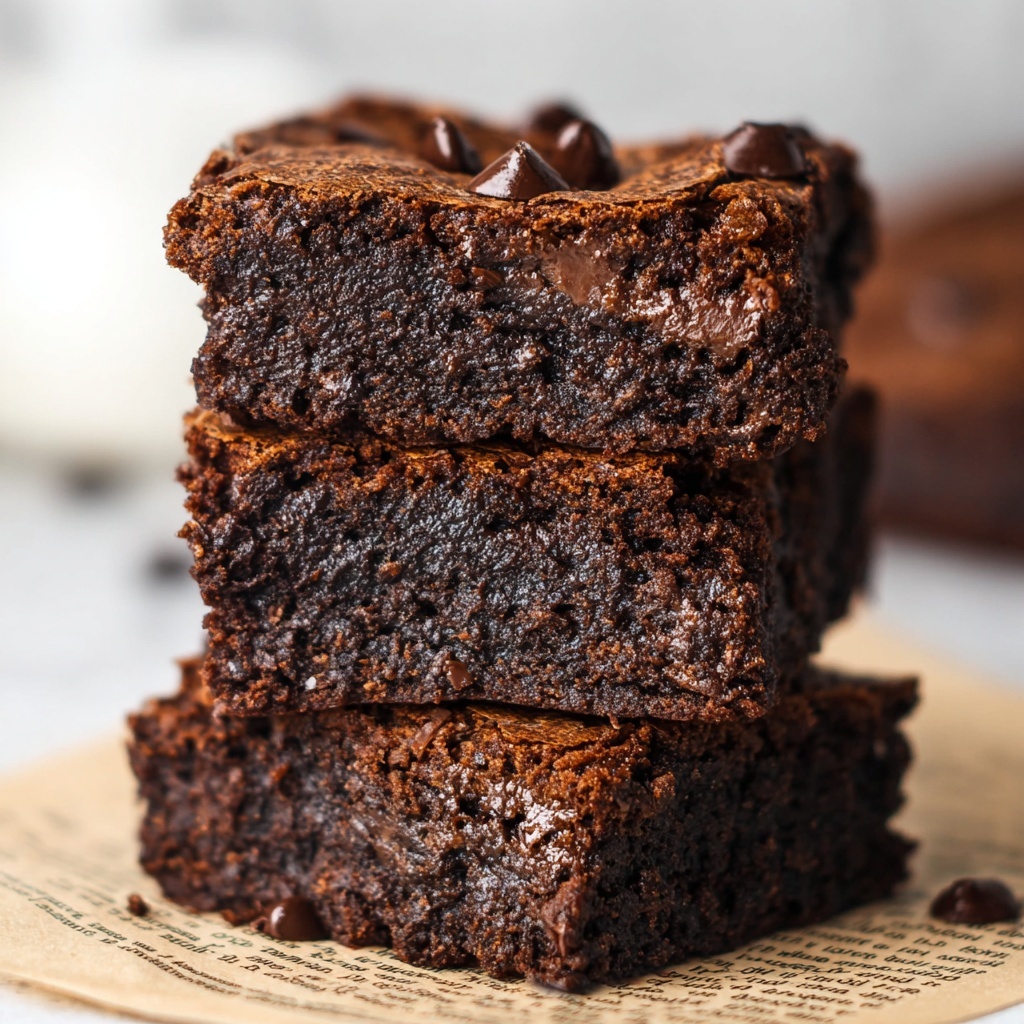 Fudgy Vegan Gluten-Free Brownies Recipe - Recipe Image