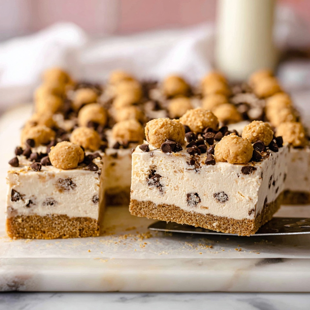 Cookie Dough Cheesecake Bars Recipe - Recipe Image