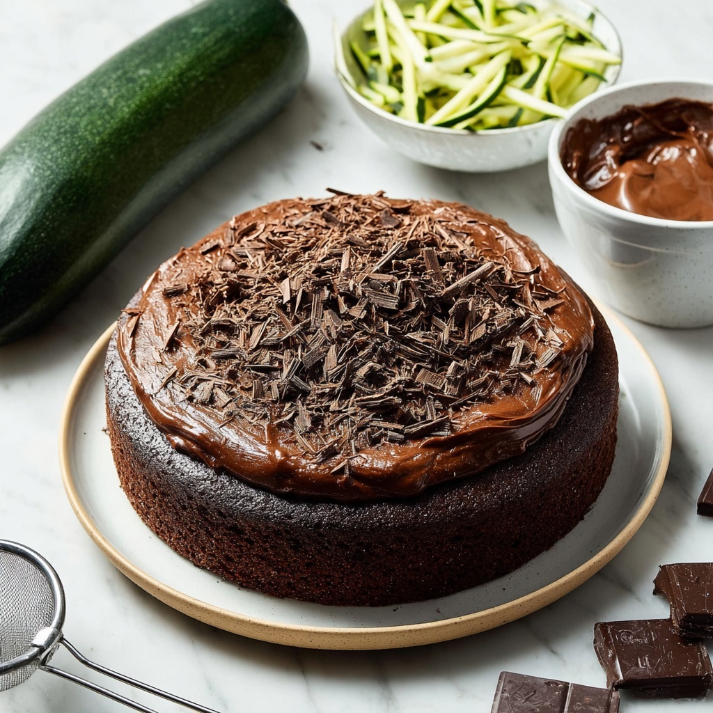 Vegan Chocolate Courgette Cake Recipe - Recipe Image