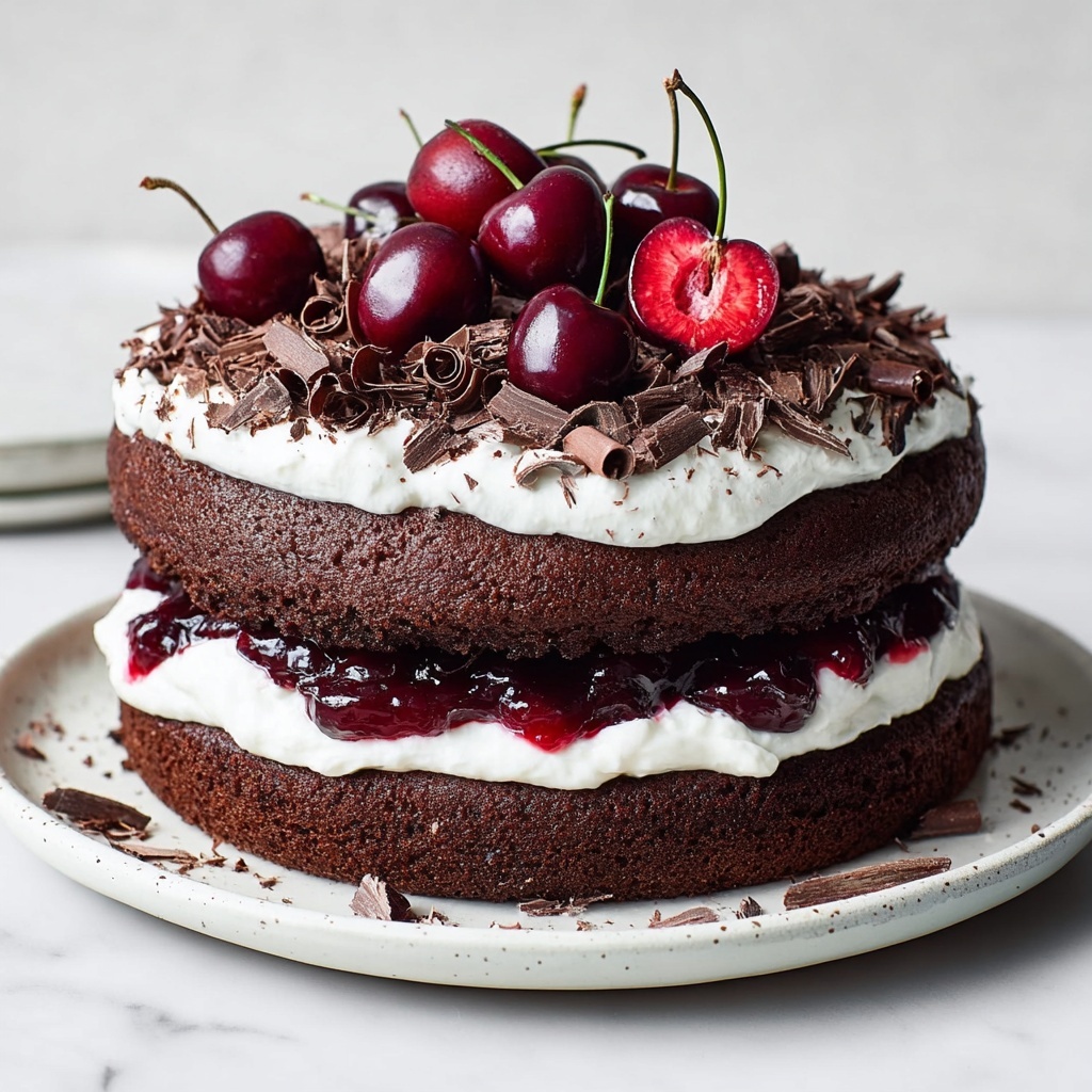Vegan Black Forest Cake Recipe - Recipe Image