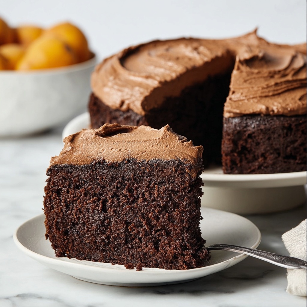 Vegan Chocolate Sweet Potato Cake with Sweet Potato Frosting Recipe - Recipe Image