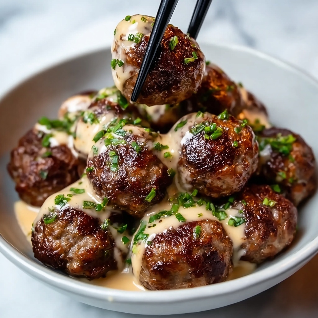 Korean BBQ Meatballs with Spicy Mayo Dip Recipe - Recipe Image