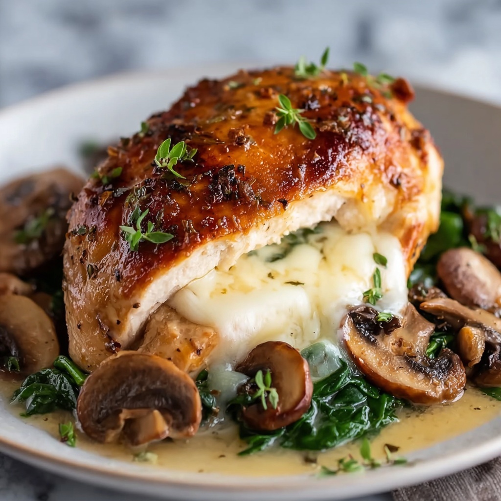Healthy Mushroom-Stuffed Chicken Breast Recipe - Recipe Image