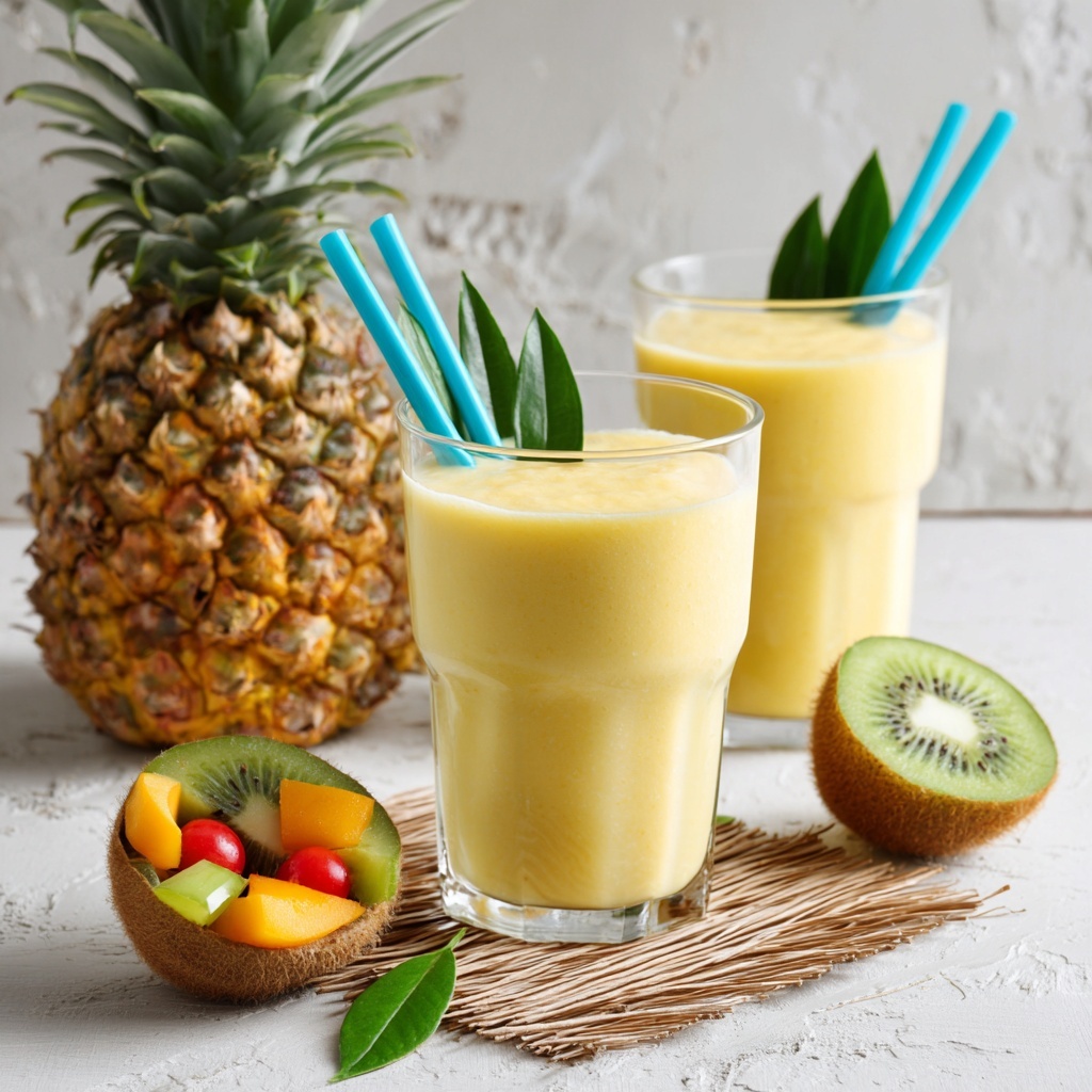 Mango Pineapple Smoothie Recipe - Recipe Image