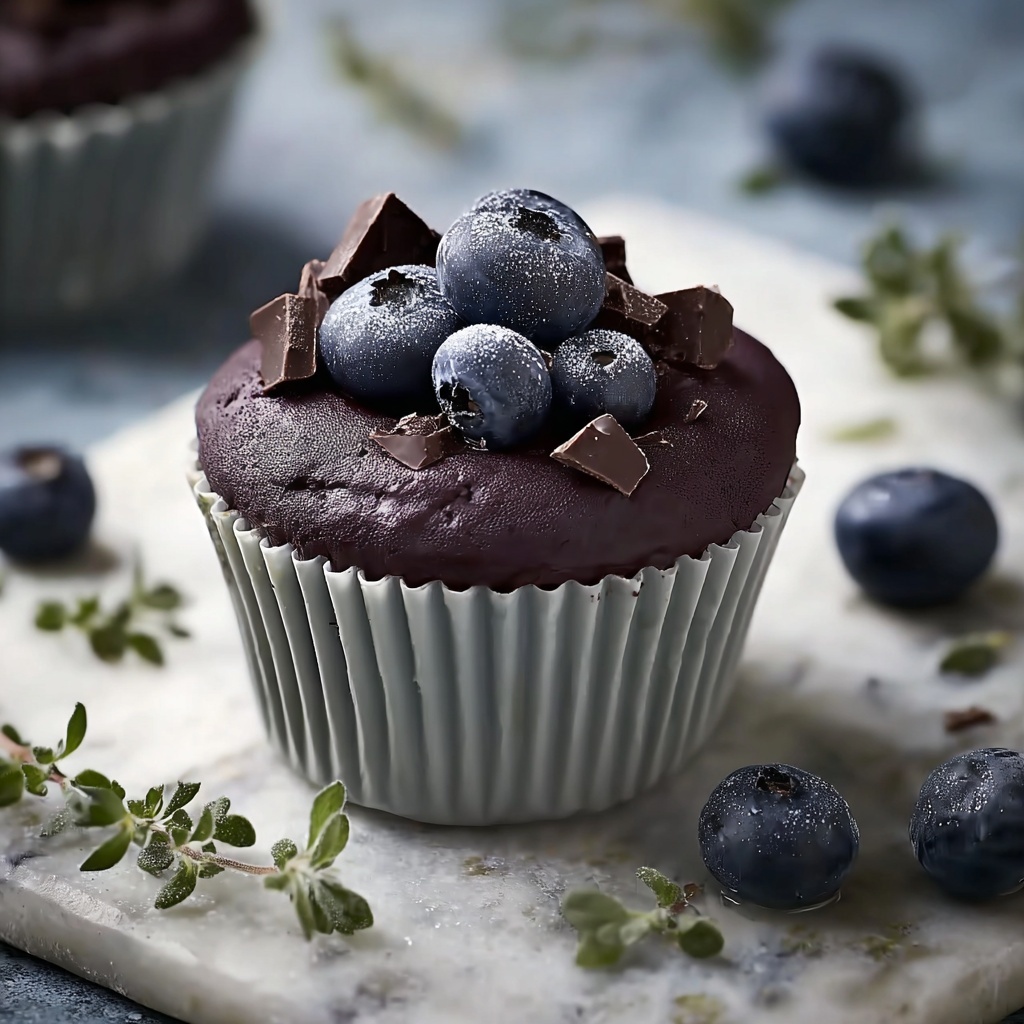 Dark Chocolate & Blueberry Frozen Yogurt Bites Recipe - Recipe Image