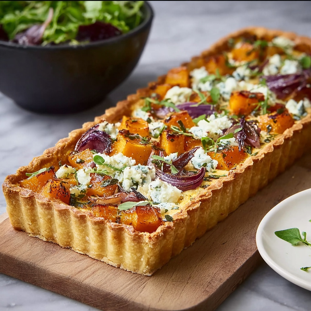 Sweet Potato, Feta & Caramelised Onion Tart Recipe - Recipe Image