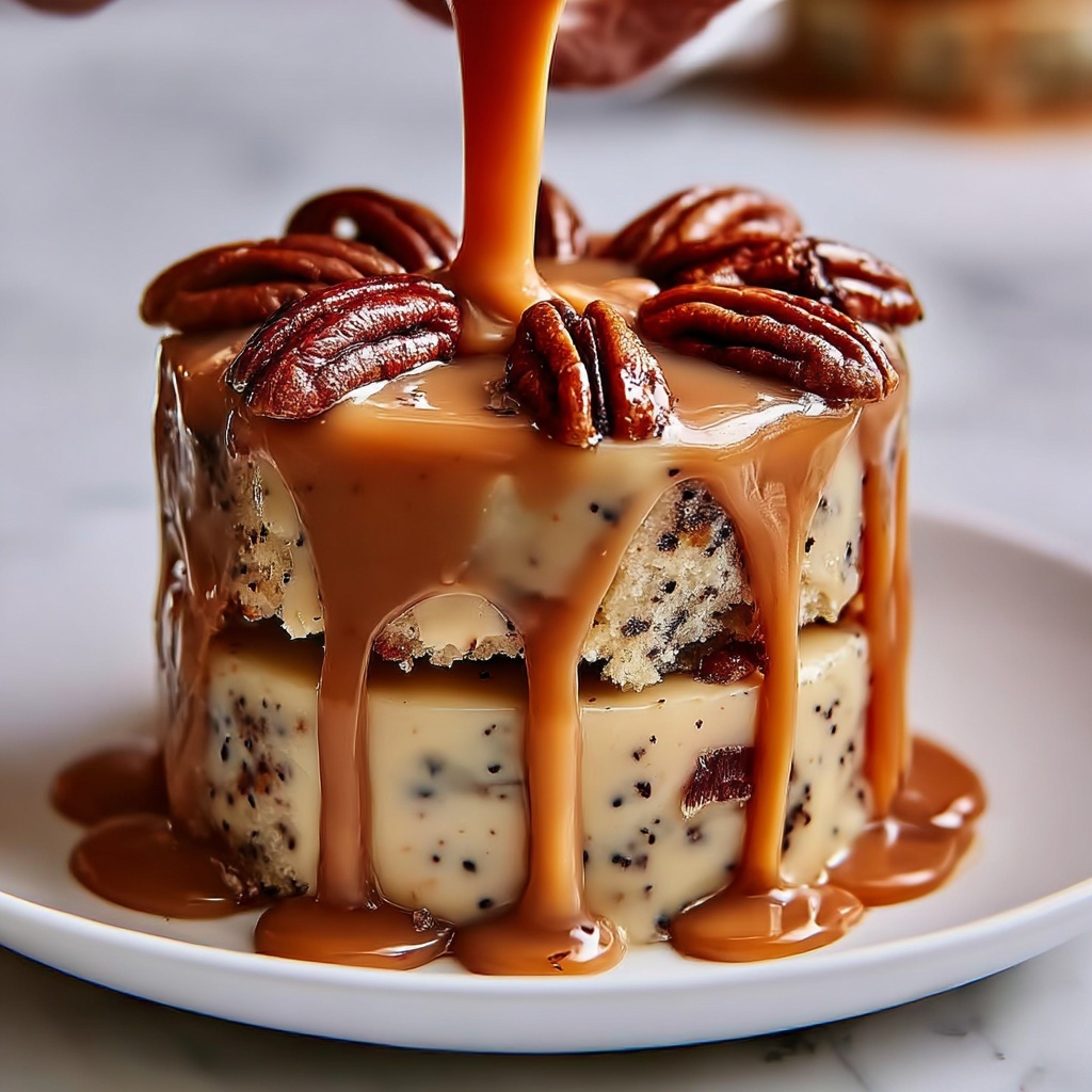 Banana Pecan Caramel Layer Cake Recipe - Recipe Image