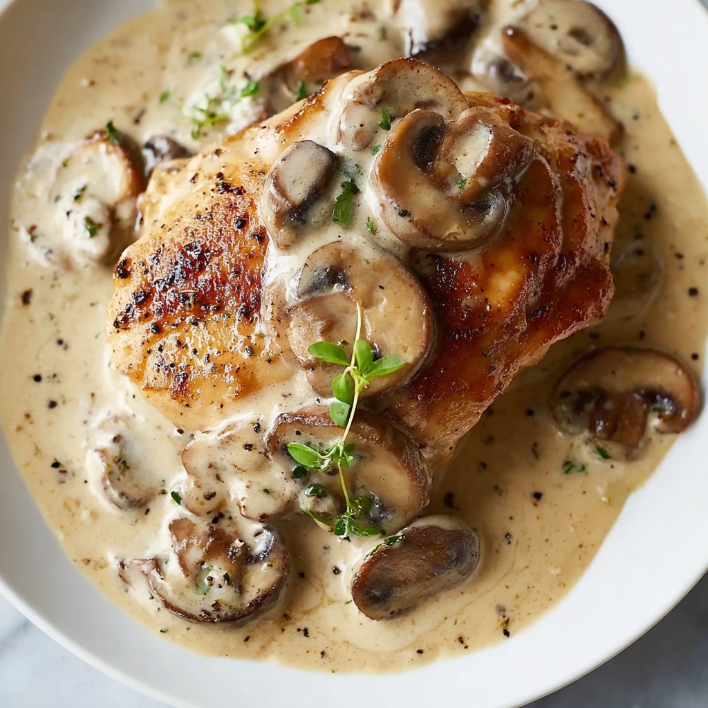 Creamy Chicken Stroganoff with Egg Noodles Recipe - Recipe Image