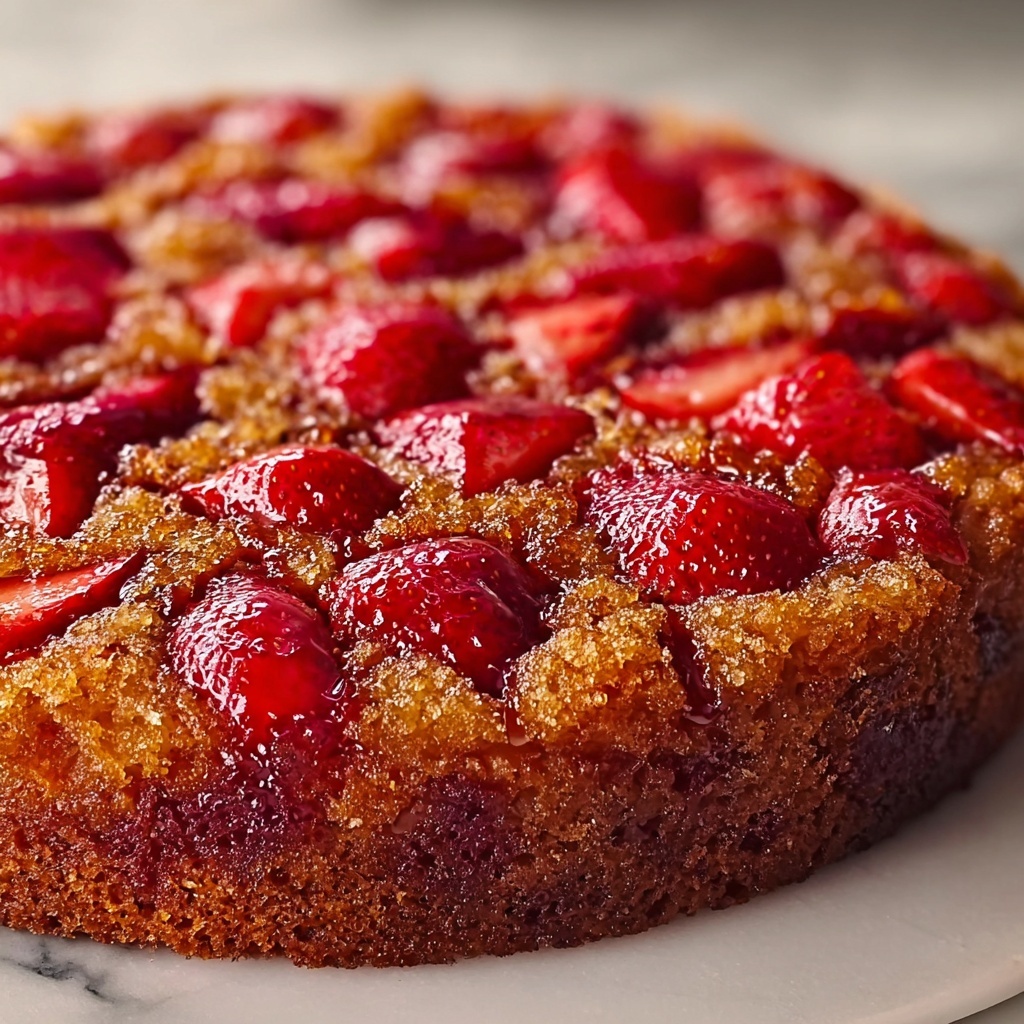 Nana's Strawberry Rhubarb Cake Recipe - Recipe Image