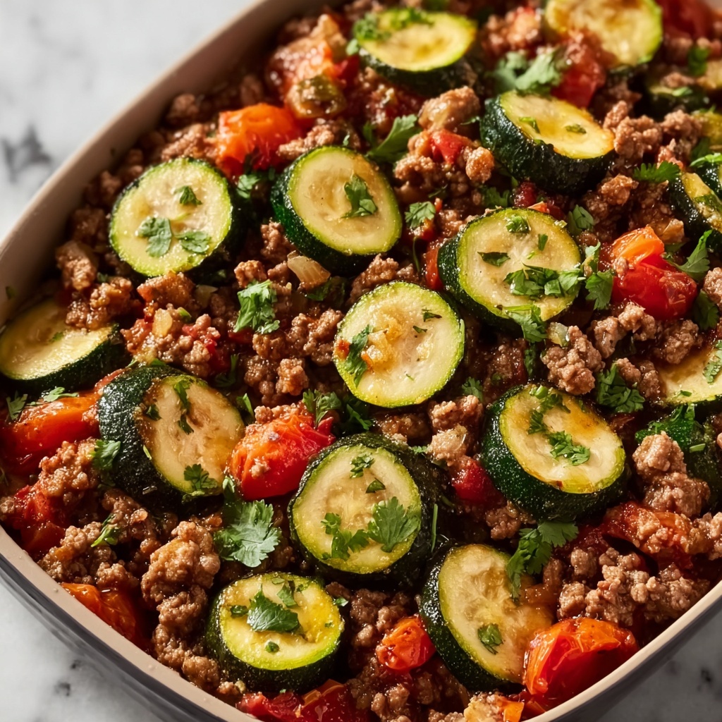Mexican Zucchini and Ground Beef Skillet Recipe - Recipe Image