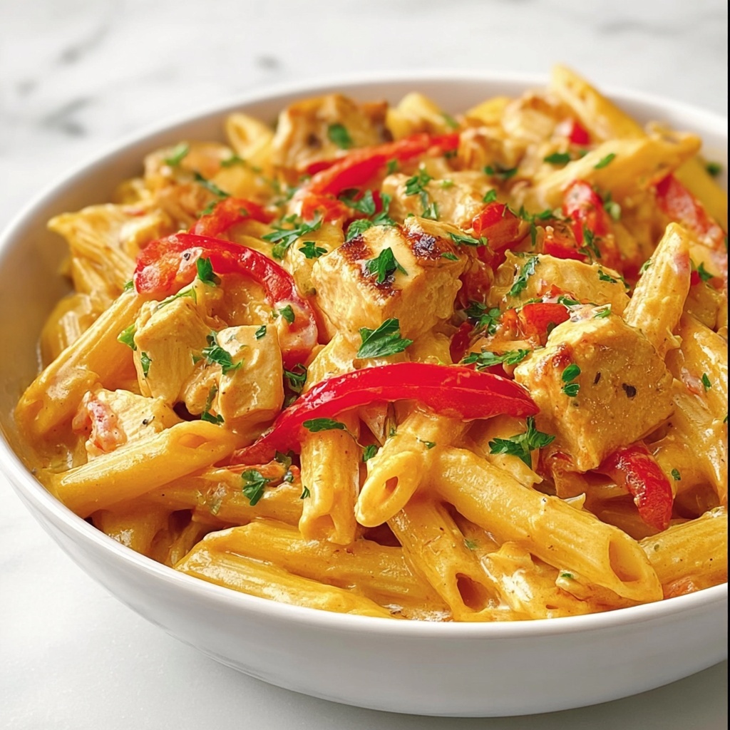 Easy Creamy Cajun Chicken Pasta Recipe - Recipe Image