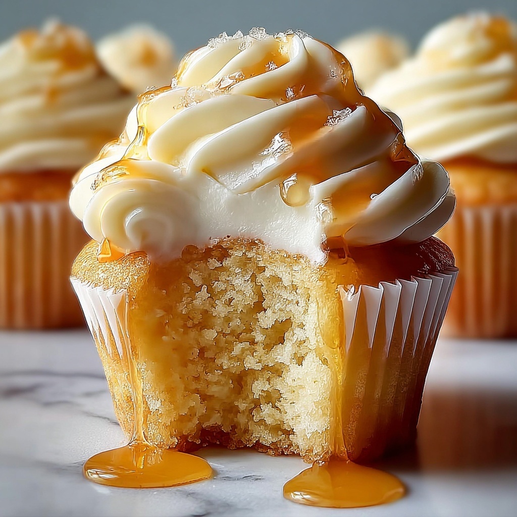 Honey Peach Cream Cheese Cupcakes Recipe - Recipe Image