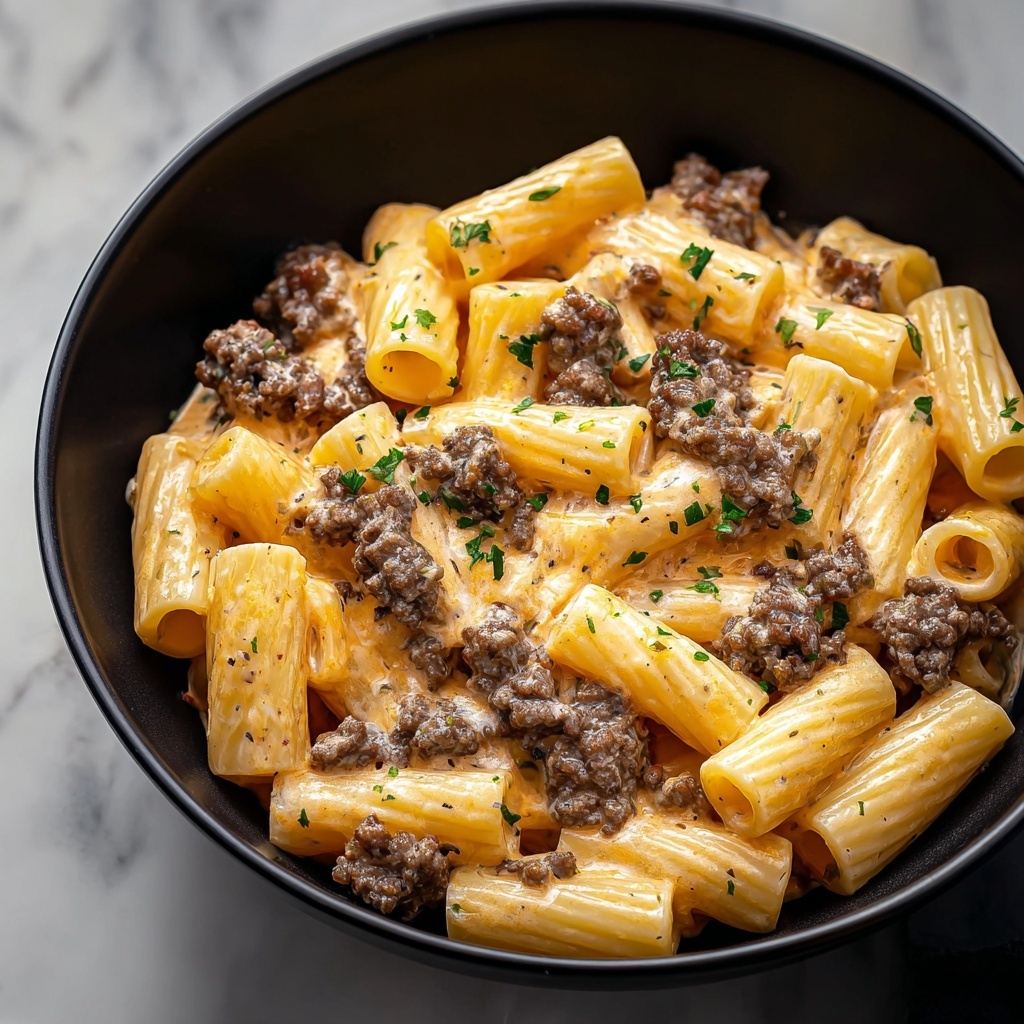 Creamy Beef Pasta Recipe - Recipe Image