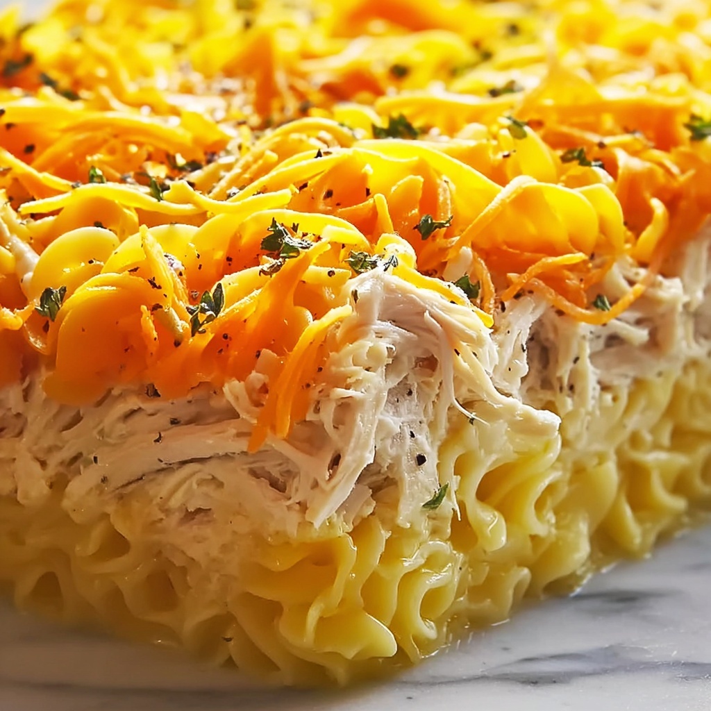 Cheesy Chicken Noodle Casserole Recipe - Recipe Image