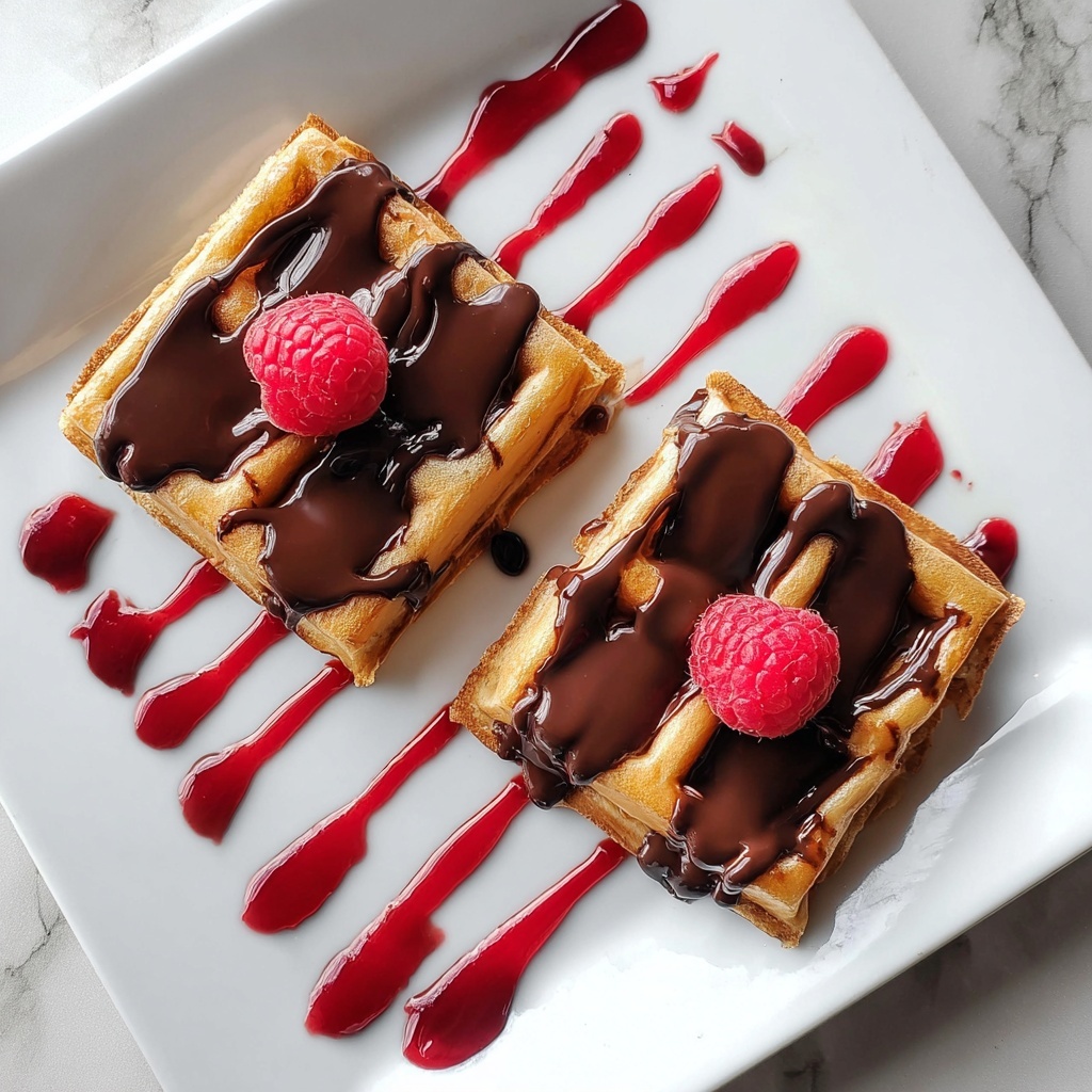 Chocolate Fudge Pop Tarts with Raspberry Glaze Recipe - Recipe Image