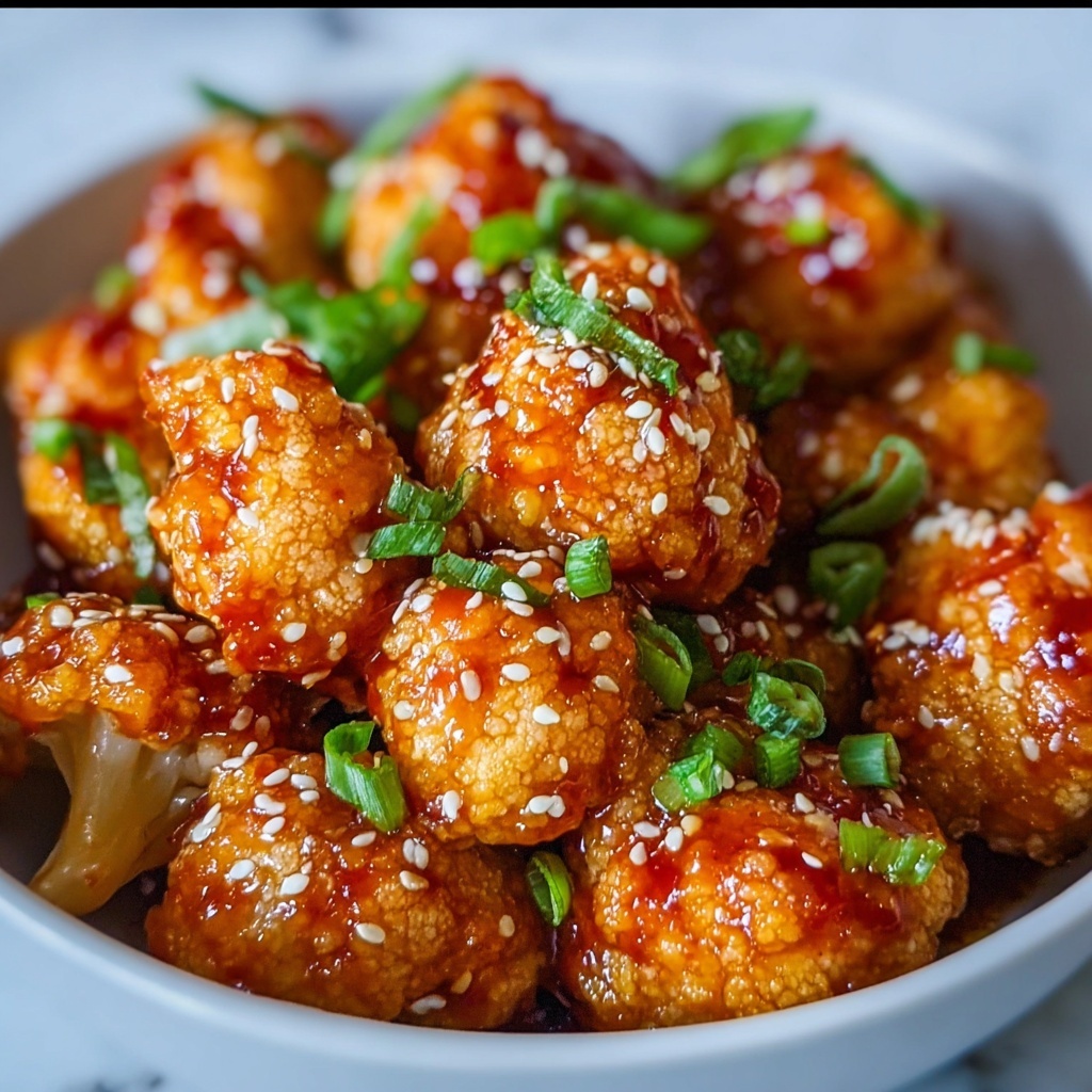 Savory Korean Baked Cauliflower Bites Recipe - Recipe Image