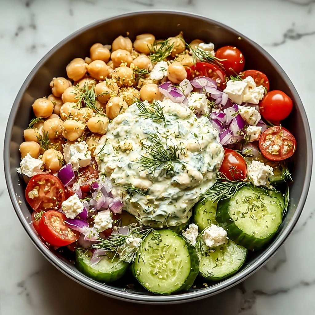 Tzatziki Chickpea Salad Recipe - Recipe Image