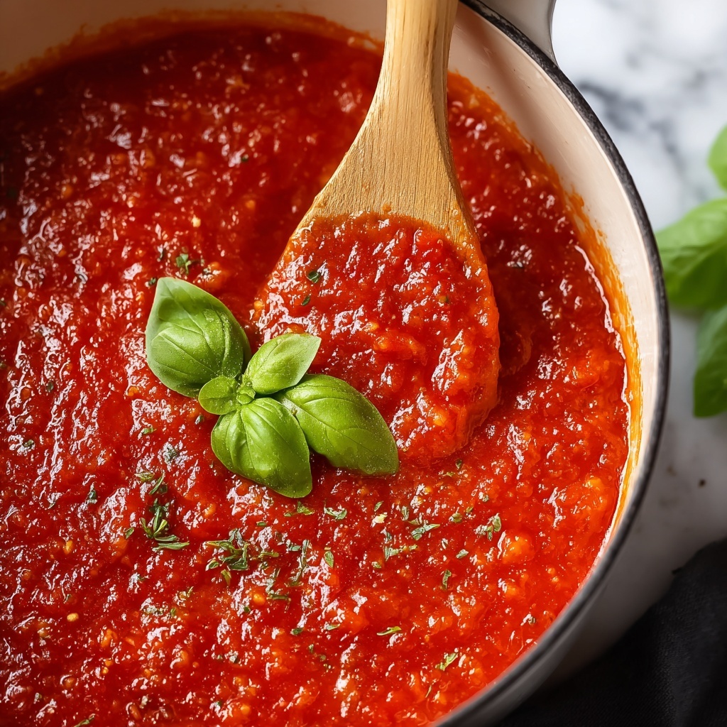 Homemade Fresh Tomato Sauce Recipe - Recipe Image