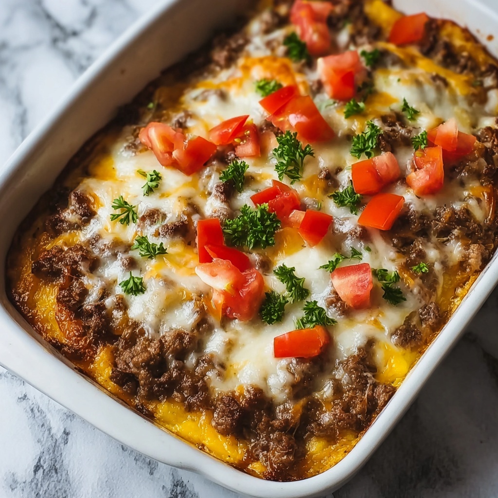 Philly Cheesesteak Casserole Recipe - Recipe Image