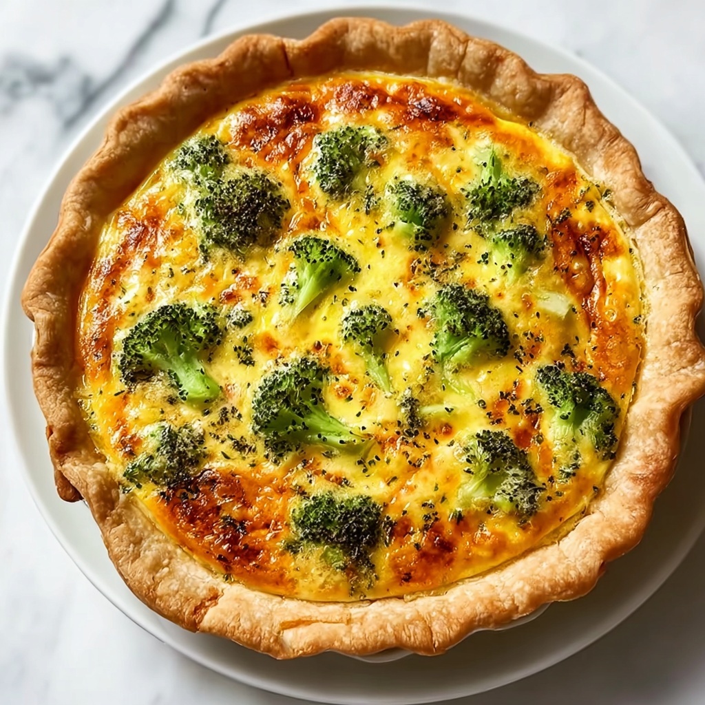 Broccoli Cheddar Quiche Recipe - Recipe Image