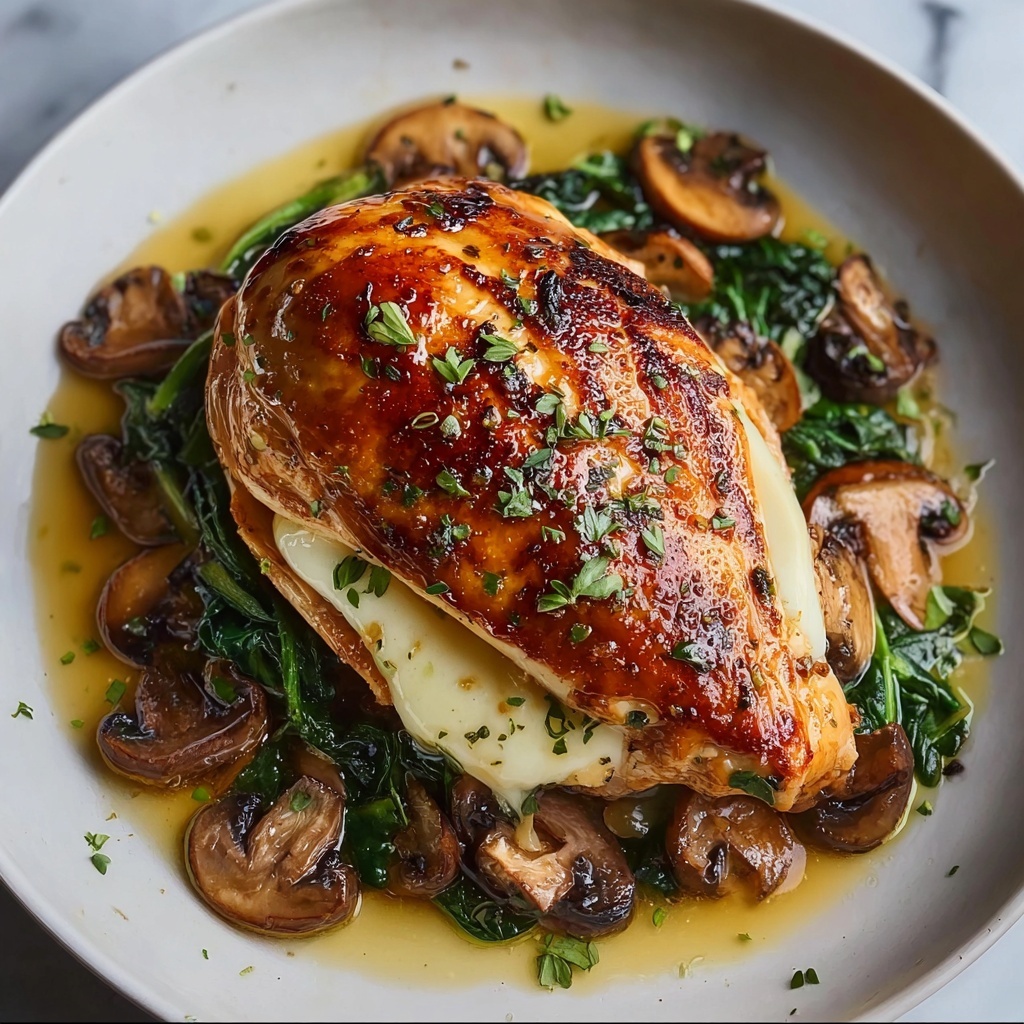 Healthy Mushroom-Stuffed Chicken Breast Recipe - Recipe Image