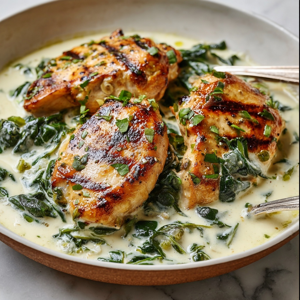 Creamy Chicken and Spinach Casserole Recipe - Recipe Image