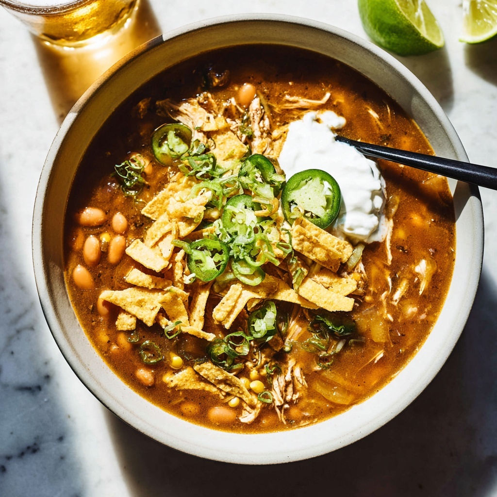 Easy Green Chile Chicken Soup Recipe - Recipe Image