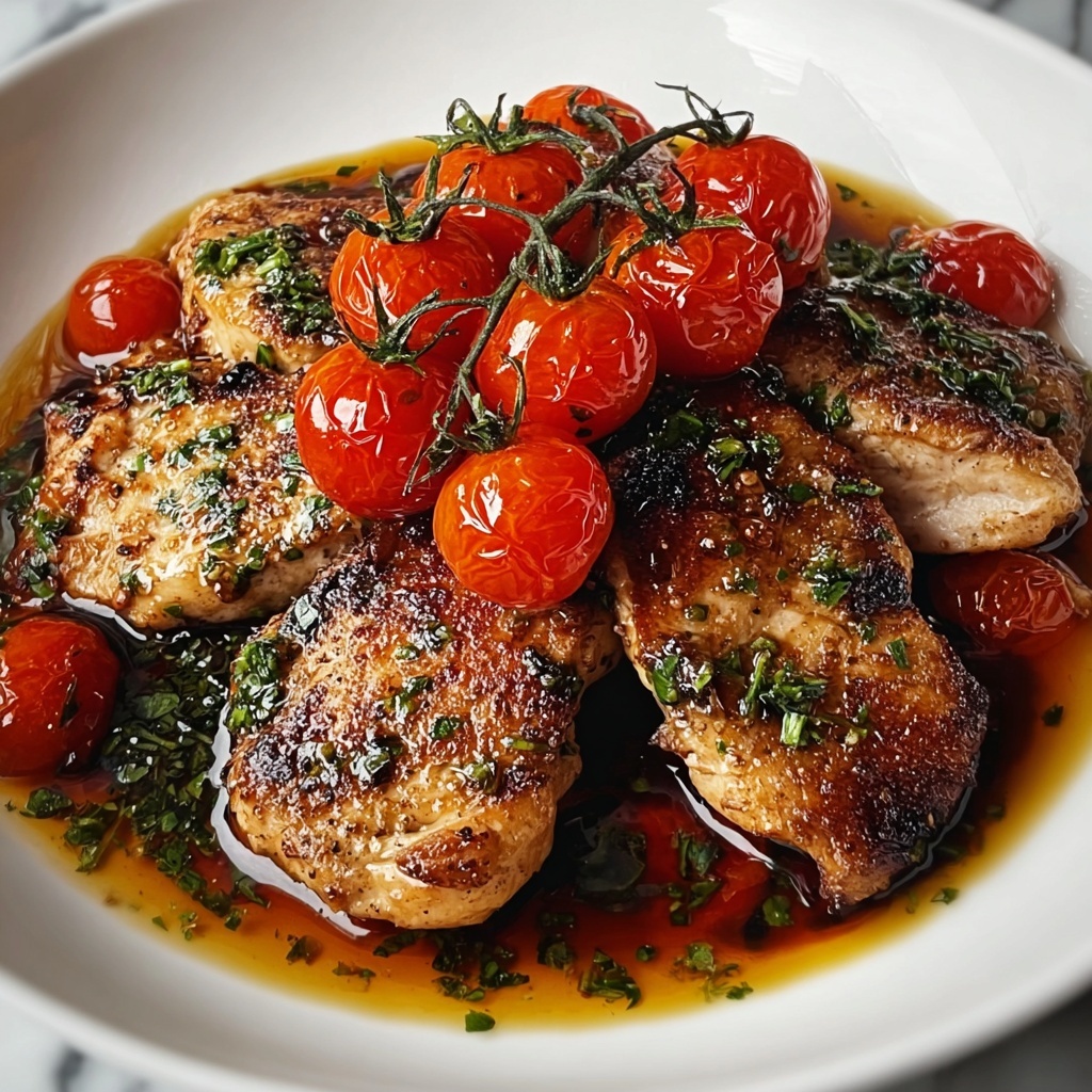 Balsamic Chicken and Tomatoes Recipe - Recipe Image