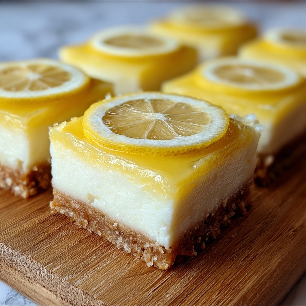 Lemon Cheesecake Bars Recipe - Recipe Image