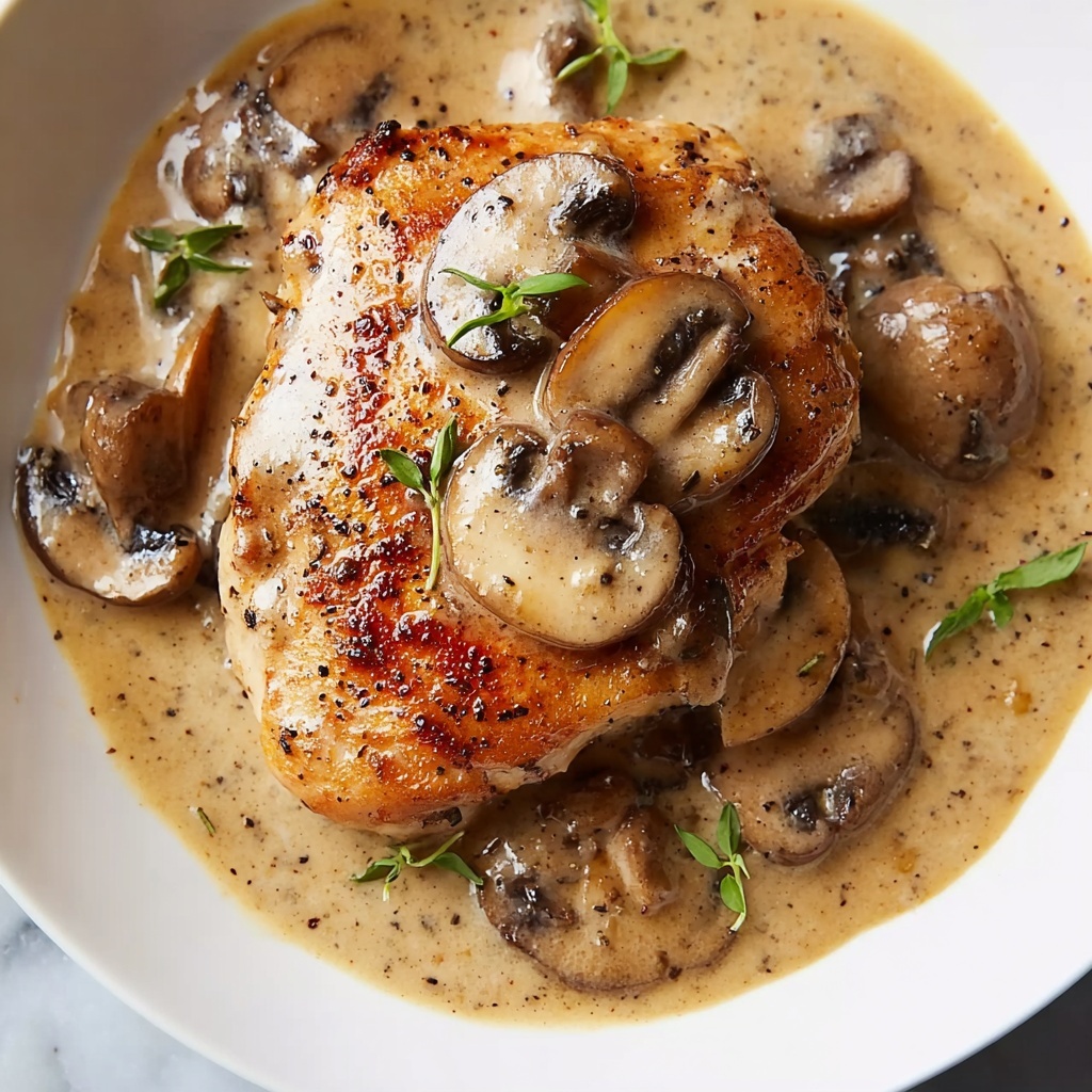 Creamy Chicken Stroganoff with Egg Noodles Recipe - Recipe Image