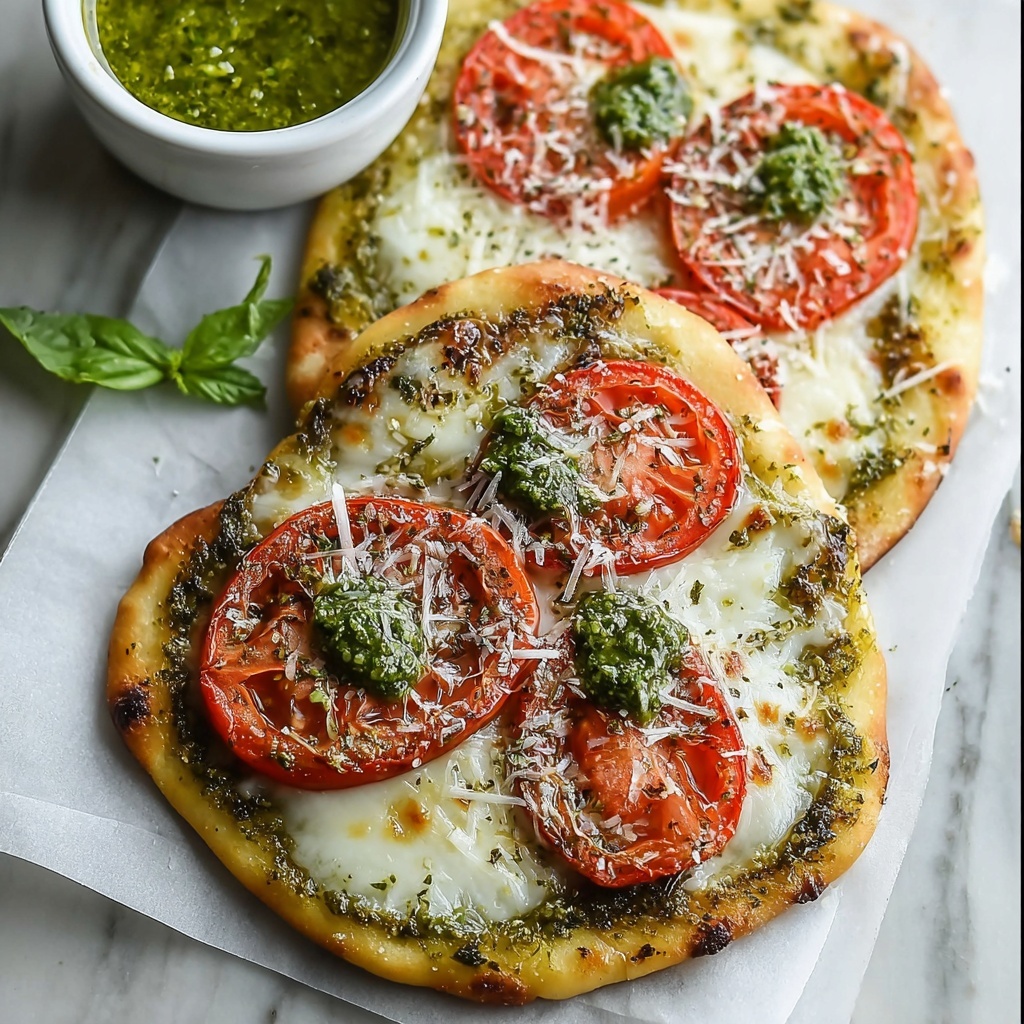 Pesto Flatbread Pizza Recipe - Recipe Image