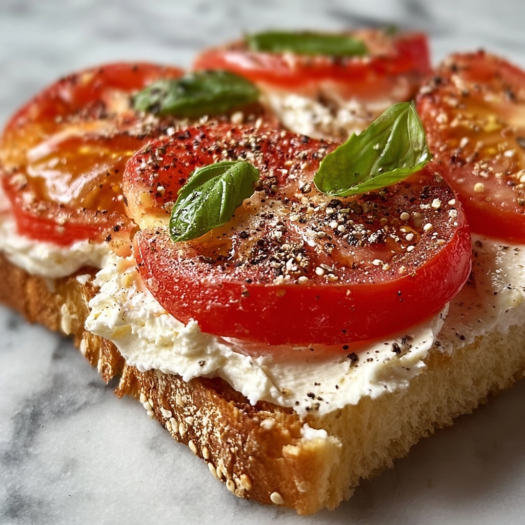 Ricotta & Tomato Sourdough Toast Recipe - Recipe Image