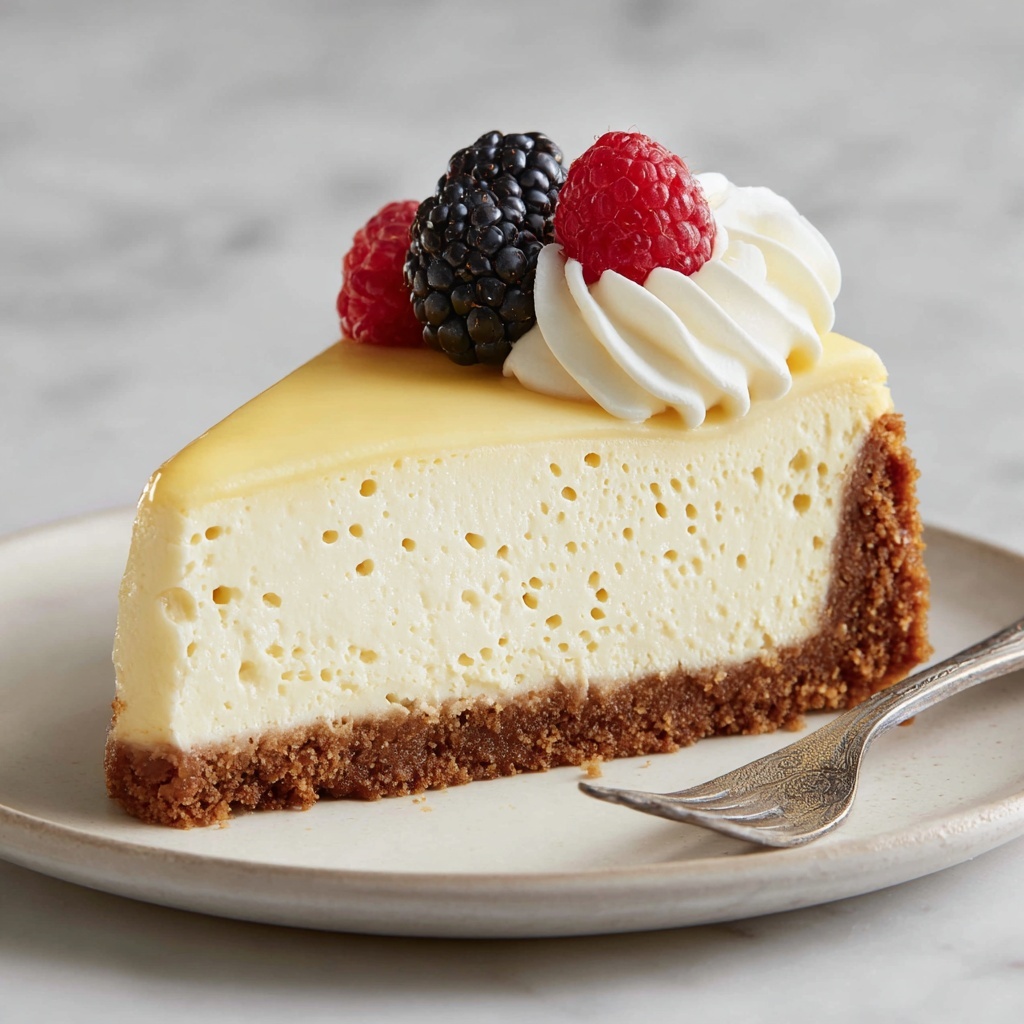 Creamy Baked Cheesecake Recipe - Recipe Image