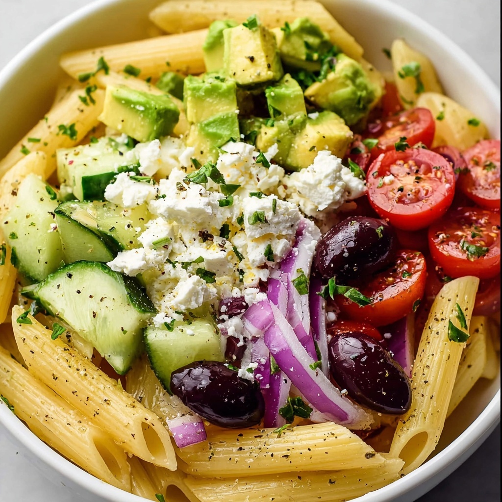 Lemon Herb Mediterranean Pasta Salad Recipe - Recipe Image