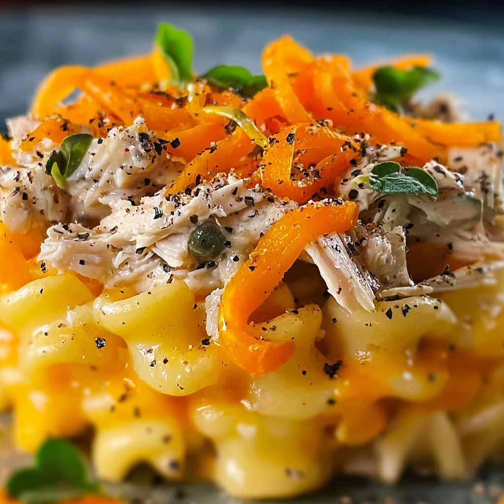 Cheesy Chicken Noodle Casserole Recipe - Recipe Image