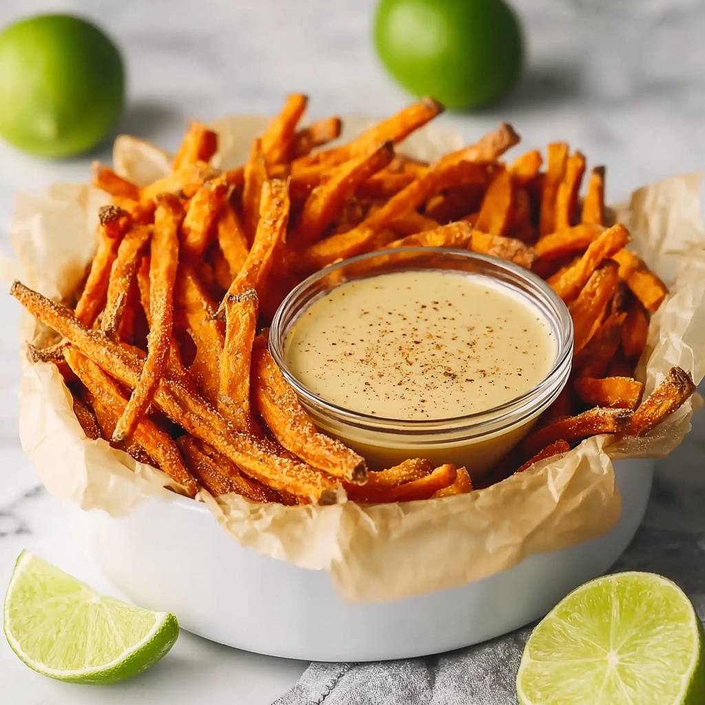 Sweet Potato Fries with Chipotle Lime Dipping Sauce Recipe - Recipe Image