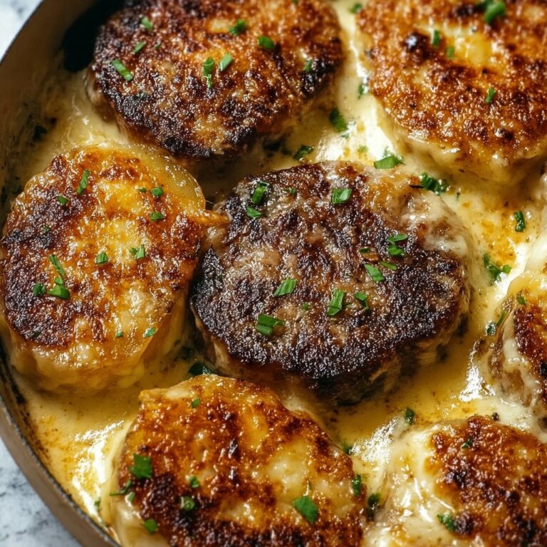Garlic Parmesan Beef Chops with Cheesy Scalloped Potatoes Recipe