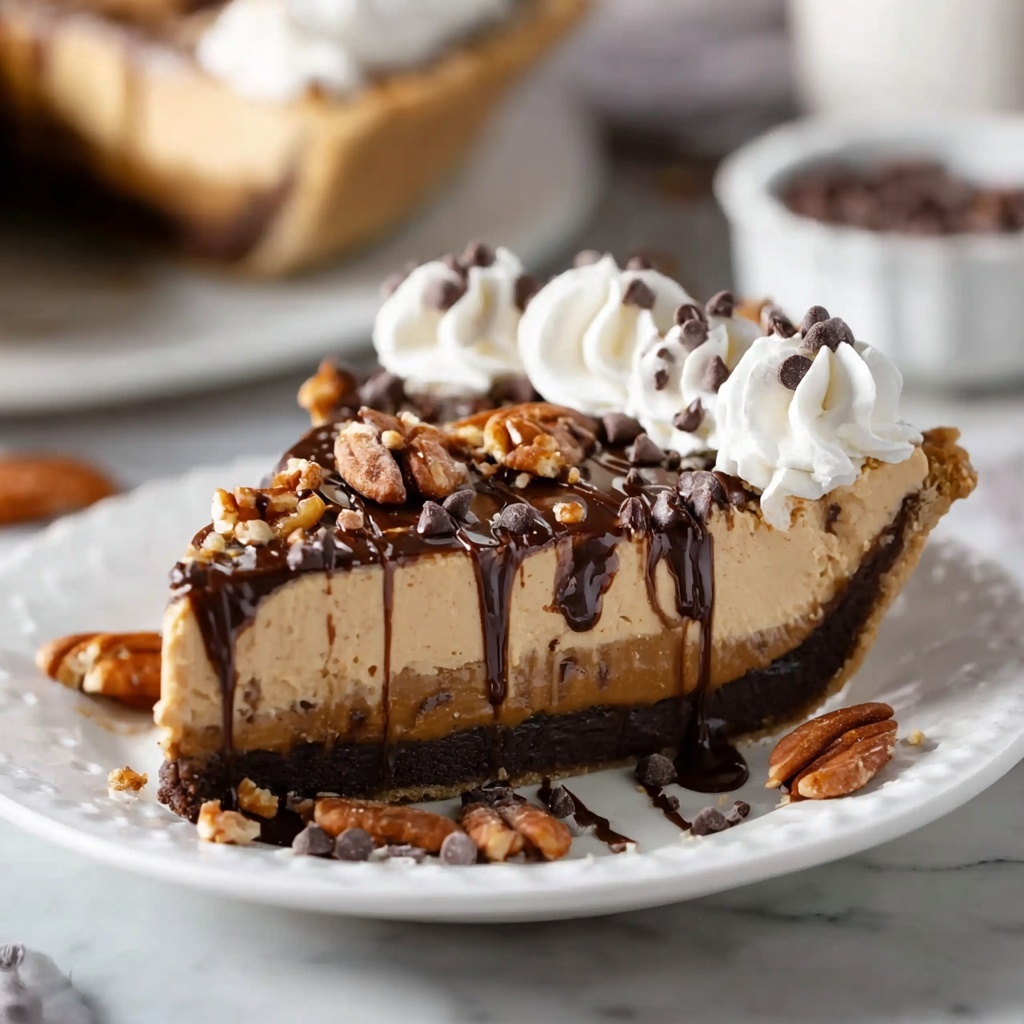 The Best Chocolate Turtle Pie Recipe - Recipe Image