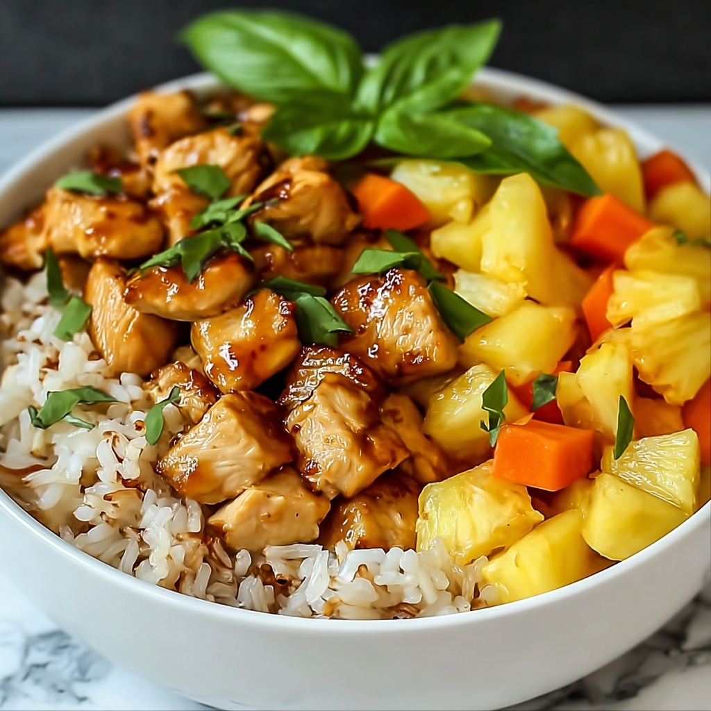 Tropical Pineapple Chicken & Rice Delight Recipe - Recipe Image