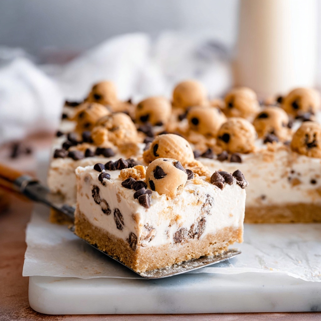 Cookie Dough Cheesecake Bars Recipe - Recipe Image