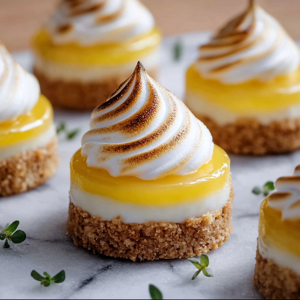 Mini Lemon Meringue Cheesecakes Recipe - Recipe Image