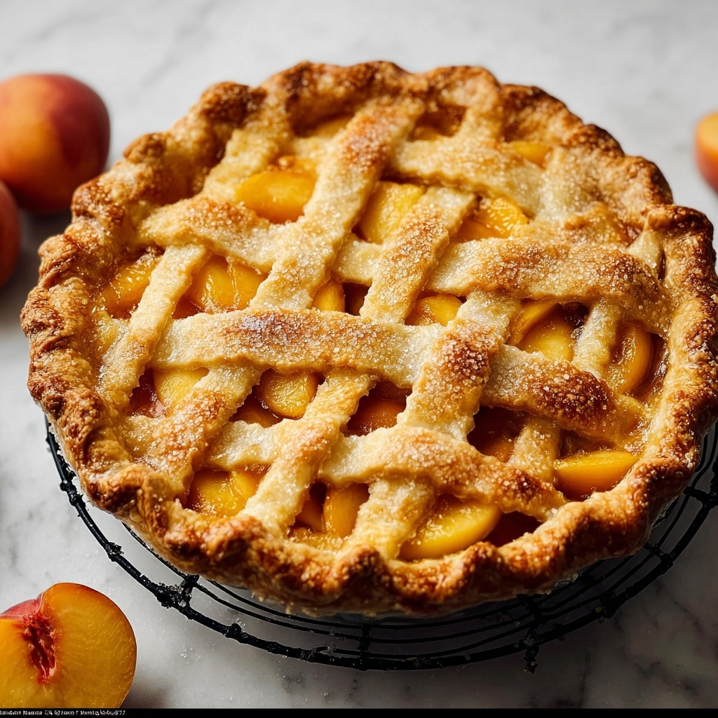 Best Peach Pie Recipe Ever – A Foolproof, Irresistible Dessert You’ll Love Recipe - Recipe Image