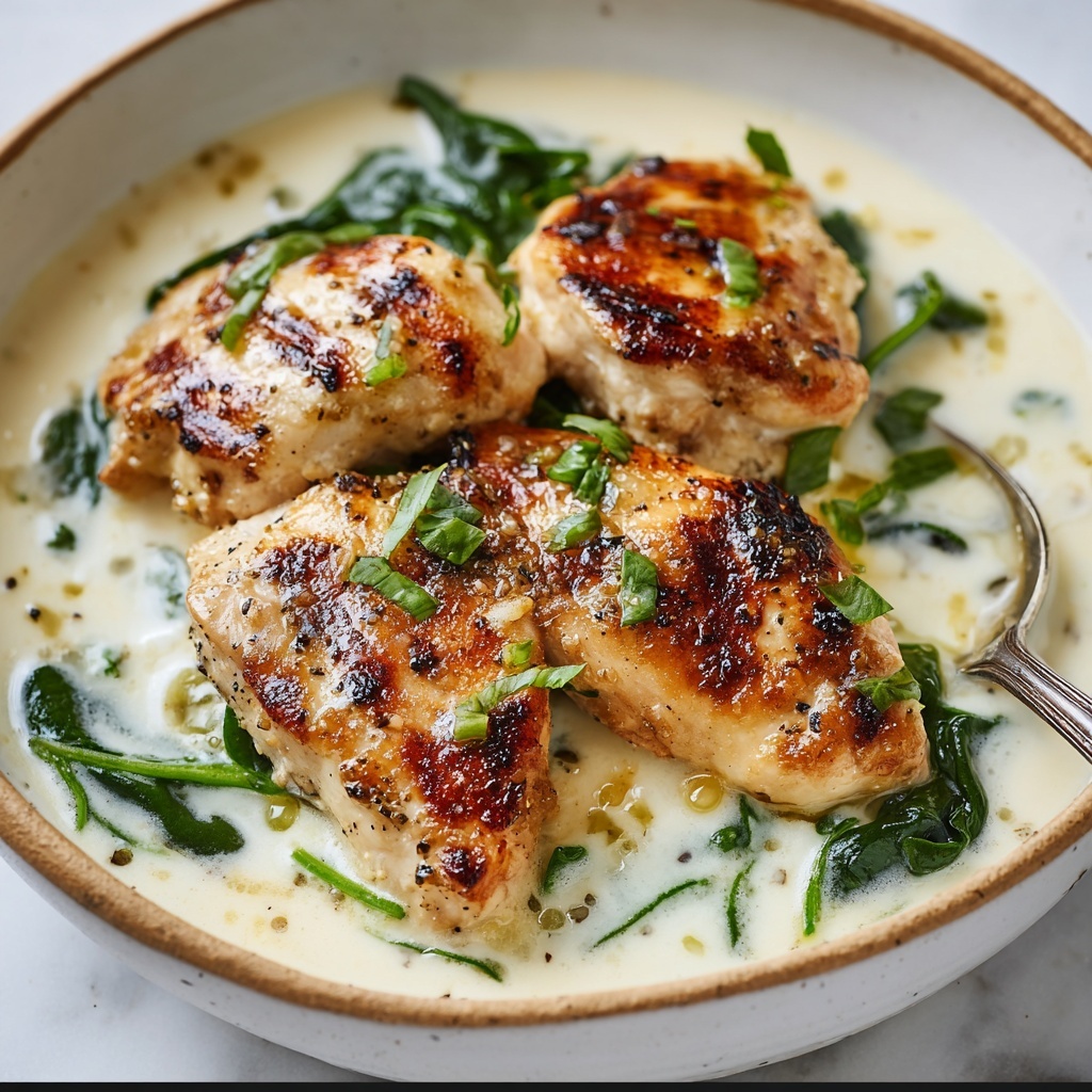 Creamy Chicken and Spinach Casserole Recipe - Recipe Image