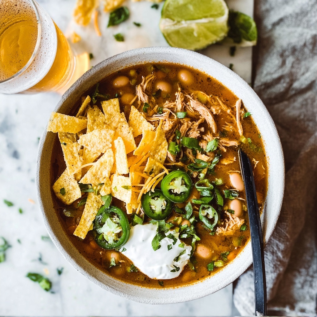 Easy Green Chile Chicken Soup Recipe - Recipe Image