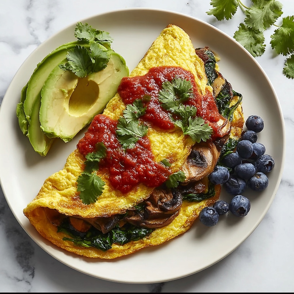 Vegan Mushroom Omelette Recipe - Recipe Image
