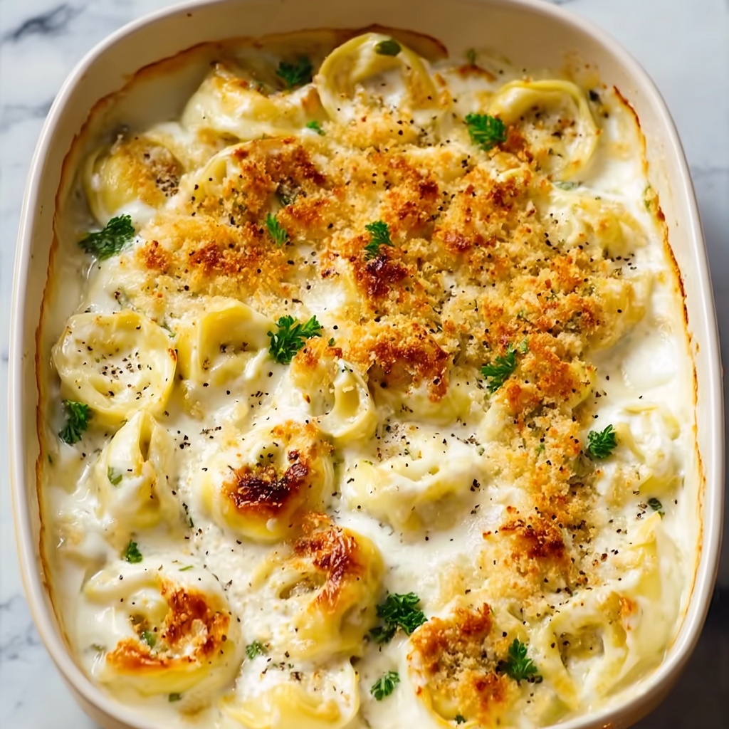 Alfredo Tortellini Bake Recipe - Recipe Image
