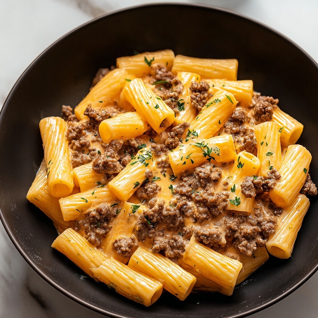 Creamy Beef Pasta Recipe - Recipe Image