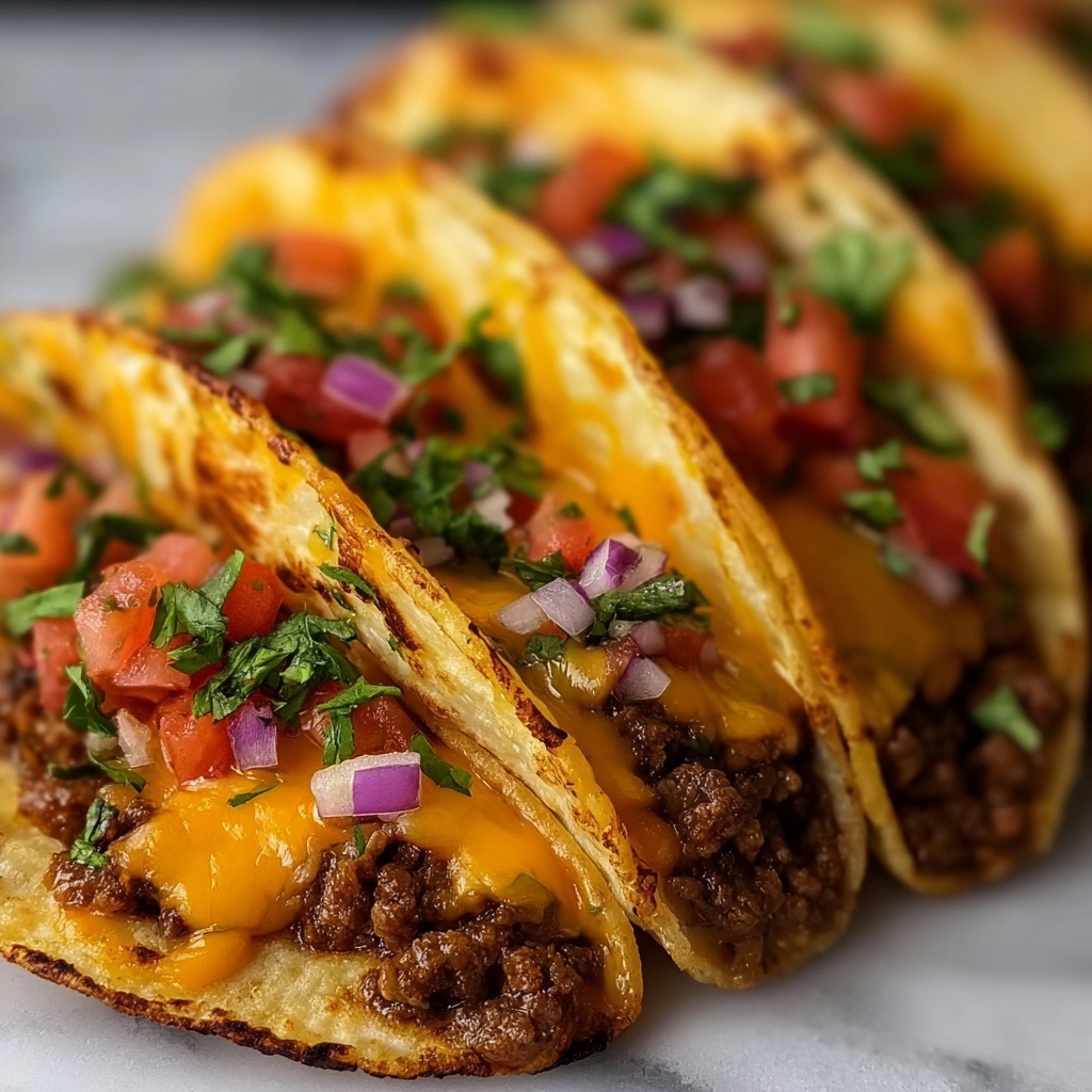 Loaded Cheesy Pocket Tacos Recipe - Recipe Image