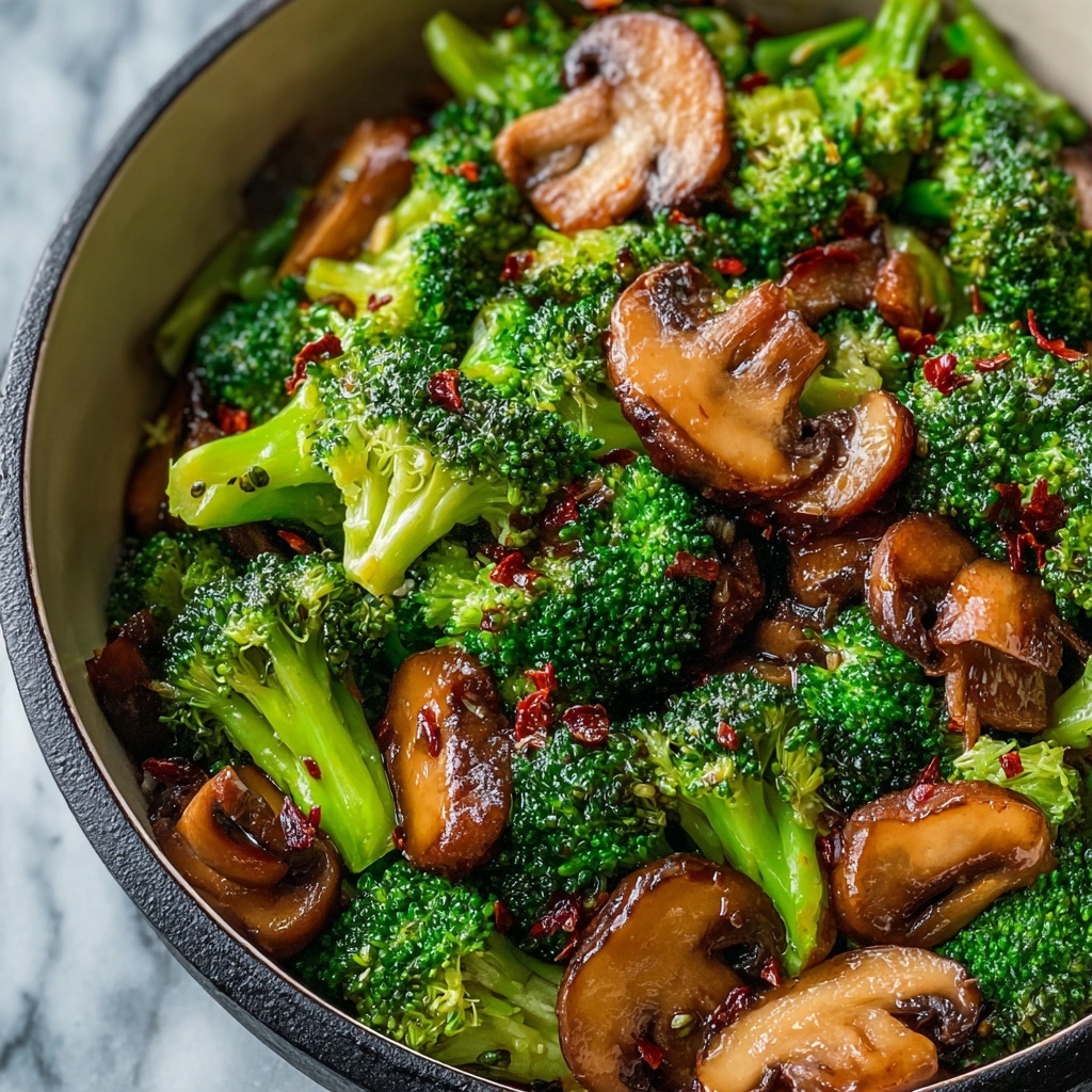 Broccoli and Mushroom Stir Fry Recipe - Recipe Image