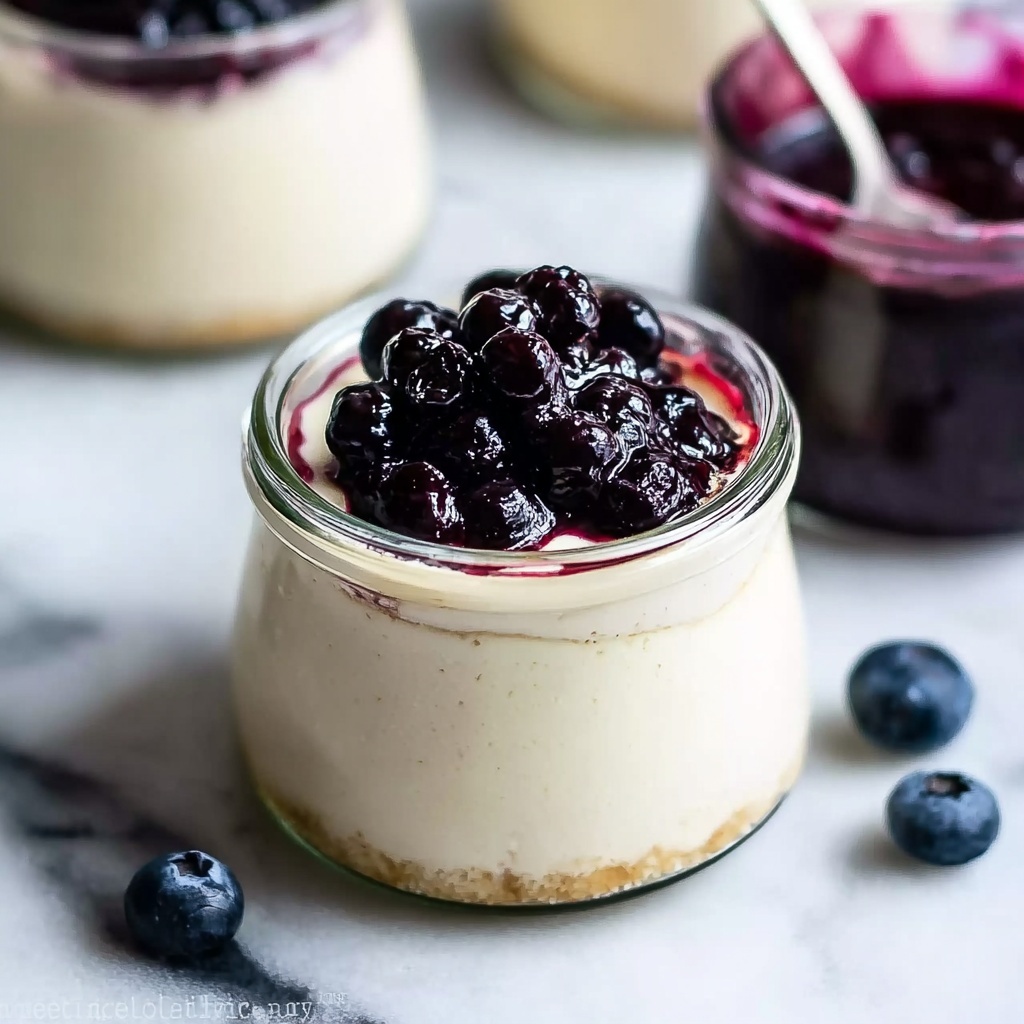 High Protein Cheesecake Jars with Fresh Fruit Recipe - Recipe Image